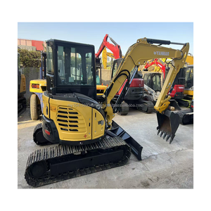 Excavatrice Yanmar VIO55-6 d'occasion de haute qualité, poids opérationnel de 8 tonnes, avec pompe à moteur, composants principaux en état de marche, à vendre - Product Image 1