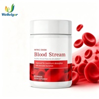 Complément alimentaire à base d'oxyde nitrique pour la circulation sanguine, 60 capsules, soutien naturel à base de plantes pour une circulation sanguine saine, complément alimentaire