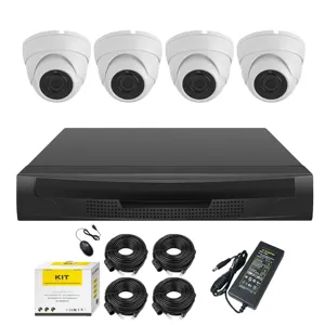 ที่ขายดีที่สุด4MP ชุดกล้อง CCTV 4CH โลหะเต็มรูปแบบกล้องรักษาความปลอดภัย Ip 30เมตร Night Vision POE เครือข่ายกล้องตรวจจับการเคลื่อนไหว P2P