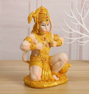 21*12*26cm hindú Ganesha resina estatua de Buda poliresina mono indio monje estatuilla para decoración del hogar - Product Image 3