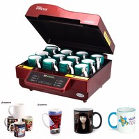 Nouvelle presse à chaud combinée semi-automatique électrique 3D à sublimation sous vide avec plateau d'impression pour tasses et t-shirts 110V/220V