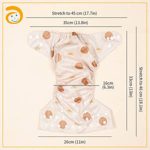 도매 천 기저귀 맞춤형 인쇄 아기 재사용 기저귀 신생아 빨 천 기저귀 커버 - Product Image 4
