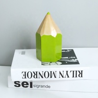 Ornements de maison personnalisés avec logo, décorations en résine, objets d'art pour bibliothèque, ornements en crayon de couleur, décoration créative pour la maison