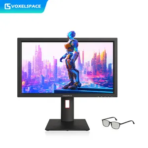 24 polegadas PC gaming 3D monitor 120hz 3D monitor para levantamento mapeamento monitor