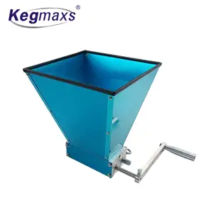 Kegmaxs Homebrew 2 Roller Grain Mill Manual Adjustable Barley Crusher Malt Mill 1 Year Warranty For Beer Home Brew