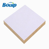 Panneau de fibres de densité moyenne blanc de panneau de MDF de mélamine brillante de 4x8/6x9 pieds pour des meubles