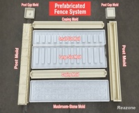 Moule de clôture en ciment ventilé préfabriqué Reazone pour usage en cour, usine, ferme