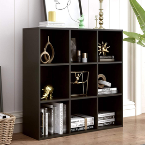 Customizable Wooden Storage Bookcase Floor-Standing <b>Open</b> Shelving Unit Multifunctional Ideal for Home School and Office - Product Image 4