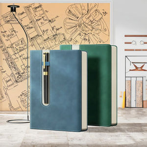 Vente en gros 2023 Agenda scolaire personnalisé pour entreprise, carnet A5, <span class=keywords><strong>couverture</strong></span> en cuir PVC, reliure thermique/à spirale, 100 feuilles - Product Image 4