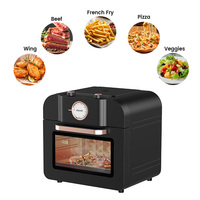 Horno Freidora de Aire Mecánico de 16L con AMZ Prime, el Mejor Horno Freidora de Aire de Sobremesa para Hornear, 8 Ajustes Preestablecidos, Tostar, Asar Pizza, Galletas, CE GS