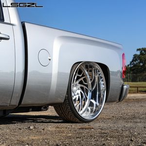 カスタム鍛造トラックホイール 24 26 28インチ ポリッシュ仕上げ ディープディッシュ 8x170 8x180 ピックアップ＆SUVホイール F150トラック Silverado 2500用 - Product Image 3