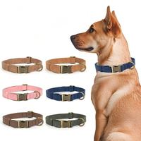 Kalung Anjing Mewah Multiwarna PU Rivet Solid Tahan Air Aksesoris Fashion Ramah Hewan Aman untuk Kucing