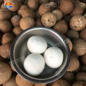 เครื่องปอกเปลือกมะพร้าวแบบประหยัดต้นทุน 100~600 ชิ้น/ชม. พร้อมเครื่องตัดแต่งส่วนบนและส่วนปลาย สายการผลิตมะพร้าวปอกเปลือก - Product Image 5