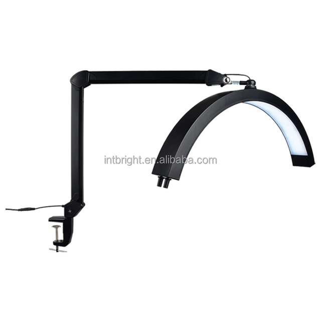 High Quality Beauty Application Custom logo Half Moon Led Lamp Eyelash Extension Light Lamp Moon Light Lamp for Lashes