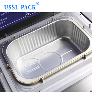 Machine de scellage semi-automatique pour barquettes rondes 20PM-E, scelleuse de boîtes à viande jetables en plastique, équipement pour l'emballage de plats préparés en supermarché - Product Image 5