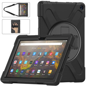 Étui robuste pour tablette <span class=keywords><strong>Kindle</strong></span> Fire HD 10 10,1 pouces avec protection d'écran intégrée, bandoulière, coque antichoc - Product Image 5