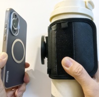 Soporte para Teléfono con Botella de Agua para MagSafe, Soporte Magnético Antideslizante con Correa Ajustable para Vaso Stanley, Accesorios de Gimnasio con Anillo Metálico