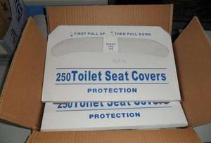 Pasta vergine monouso a mezza piega ricicla carta di pasta di legno 250 confezioni 20 in fodere per sedili per <span class=keywords><strong>WC</strong></span> - Product Image 6