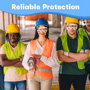 نظارات أمان صناعية للحماية من الليزر بإطار كامل وعدسات PVC للاستخدام المخبري وحماية من الغبار والبصل - Product Image 6