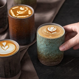 230ml, ottery Coffoffup apapanese ororcelain EA UPS andandleless Ceramic Cup For apappuccino - Product Image 5