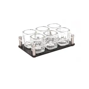 Wholesale Custom Set for Whiskey Tequila Vodka shot glasses gift set cup holder