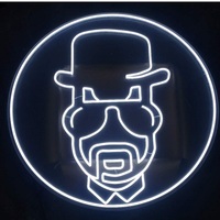 Lampu Neon Anime Akrilik Unik untuk Dinding, Dekorasi LED Kustom dengan Warna yang Dapat Disesuaikan, Bersertifikasi CE RoHS