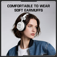 ONIKUMA ONKJF22X12 Headphone Nirkabel & Berkabel Mode Ganda Over-Ear ANC Baterai 15-20 Jam Untuk Olahraga & Perjalanan Warna Putih/Hitam USB-C