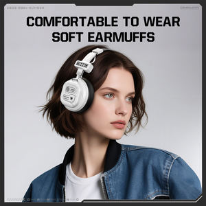 ONIKUMA GT803 <b>Wireless</b> Wired Dual Mode Headphones, White, Black USB-C Headphones, Foldable Ear Headphones - Product Image 2