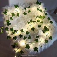 IP44 LED String Garten leuchten Fairy Line Green Leaf Garland Style Warmweiß Farbe Indoor Outdoor Weihnachten Dekorative Beleuchtung