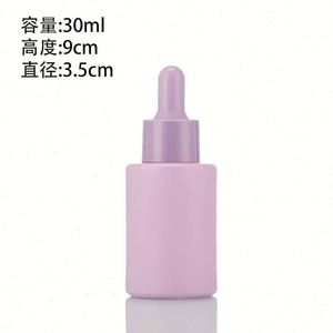 ขวดแก้วฝ้าสีสันสดใสขนาด 30 มล. พร้อมหัวหยดเซรั่มสีสันสดใส พิมพ์ลายสกรีน สำหรับเครื่องสำอางและน้ำมันหอมระเหย รุ่น Mairun 406 จากสหรัฐอเมริกา - Product Image 4