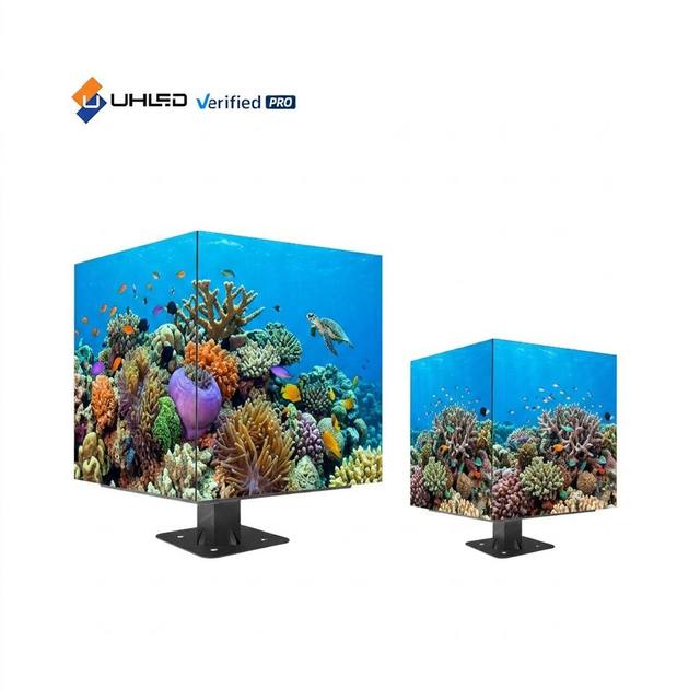 Factory Hot Sale Outdoor Full Color HD Waterproof Multi-sided LED Cube Display 5-Year Warranty 100000 Hours Elevator Education