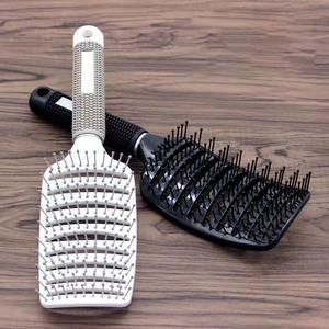 Brosse à cheveux en nylon <span class=keywords><strong>pour</strong></span> salon de coiffure, poils incurvés ventilés <span class=keywords><strong>pour</strong></span> massage du cuir chevelu, outils de coiffure <span class=keywords><strong>pour</strong></span> salon de coiffure, vente en gros - Product Image 4