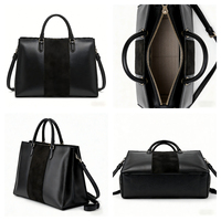 Luxuriöse Maßanfertigung Vintage Rindsleder Wasserdichte Geometrische Muster-Design Handtasche Reißverschluss Pompon-Detail Abnehmbarer Riemen RFID