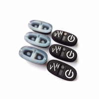 Clavier en caoutchouc de silicone OEM avec impression d'écran pour dispositifs médicaux, clavier en silicone personnalisé pour interrupteur marche/arrêt
