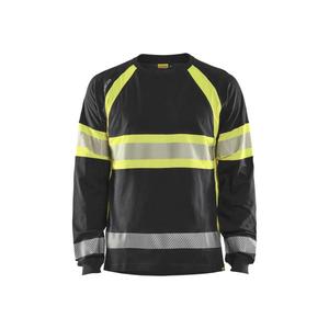 BLAKLADER - 3510103099335XL Camiseta de manga larga Hi-Vis Negro/Amarillo-EAN 7330509799383 ROPA DE TRABAJO DE LA HI-VIS - Product Image 1