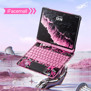 Bàn Phím Trong Suốt Trường Hợp Đối Với iPad 8.3Inch Mini 6 <span class=keywords><strong>7</strong></span> 360 Xoay Trường Hợp Máy Tính Bảng Với LED Backlit Touchpad Bút Khe Cắm Megnetic Sạc - Product Image 2