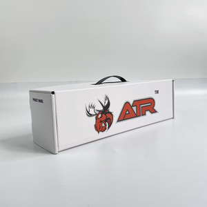 Caja de Cartón Corrugado Larga Personalizada, Impresión a Todo Color con Logotipo, Caja de Regalo con Tapa y Asa de Plástico para Envío - Product Image 2