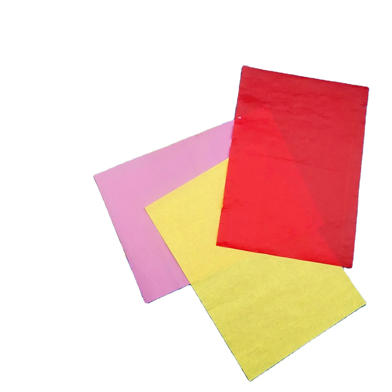 Yellow and blue colored paper honeycomb paper used to protect fragile items in moving and transportation