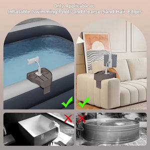 Soporte para vasos con clip para piscina, soporte para teléfono, bandeja de plástico ecológica para bebidas, accesorio de verano, relajación en el hogar - Product Image 4