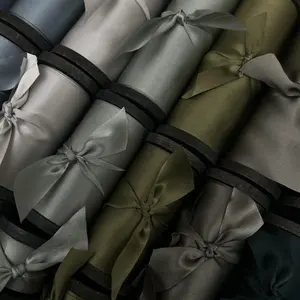 1,5 Zoll Weihnachten seidig geschnittene Kante Seidenband 100% rein für Geschenk verpackung