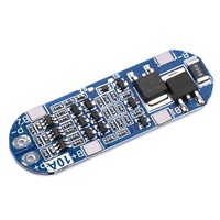 Carte de protection de batterie au lithium 3S pour 111V/12V/126V, protection contre les surcharges/décharges excessives/courts-circuits, limite de courant 10A