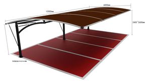 Meilleur <span class=keywords><strong>prix</strong></span> <span class=keywords><strong>de</strong></span> gros pour un carport en aluminium moderne, luxueux, durable et imperméable avec un grand espace - Product Image 2