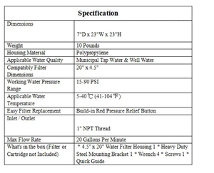 Thép không gỉ nhà ở 3 giai đoạn Ba Jumbo 20-inch thép không gỉ lớn màu xanh toàn bộ nhà hệ thống lọc nước - Product Image 6