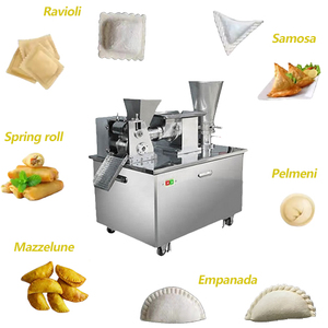 Máquina automática de fabricación de bolas de masa hervida rellenas al vapor de verduras Momo chinas de alta calidad Durable 220V Motor Samosa Empanada - Product Image 1