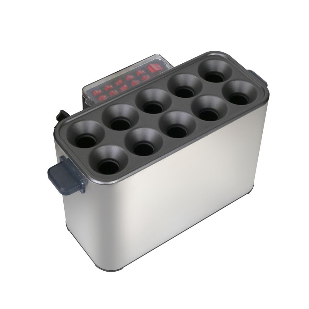 Электрическая быстрая Коммерческая варочная машина для приготовления яиц, 10 трубок