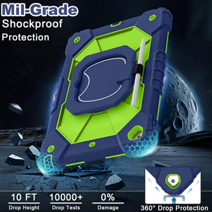 Custodia per Tablet Antiurto Resistente in PC Rigido e Silicone con Supporto Girevole a 360° per <span class=keywords><strong>iPad</strong></span> 10.2 9a 8a 7a Generazione - Product Image 2