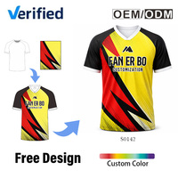 Maillot de football personnalisé 2026 pour homme avec nom de l'équipe, logo, numéros, manches courtes, respirant, séchage rapide, polyester