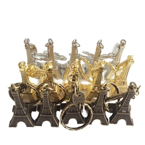 Fabricante Profesional de Porta Llaves Metálicos Personalizados, Creativo Llavero 3D de la Torre Eiffel de París, Recuerdos de Viaje Franceses - Product Image 6