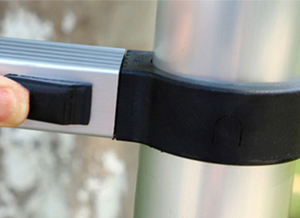 <span class=keywords><strong>Escalera</strong></span> Telescópica de Aluminio de 10 Peldaños - Grado Profesional para Construcción y Trabajos en Techos - Product Image 5