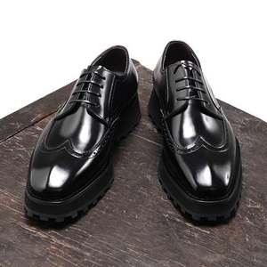 Zapatos de Vestir de Cuero Vacuno de Primera Capa Personalizados para Hombre, Zapatos Oxford de Cuero Genuino para Traje de Negocios y Boda - Product Image 1